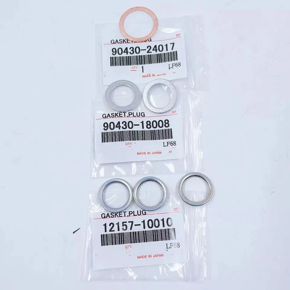 10pcs Oil Drain Plug Gasket OEM 12157-10010 for Toyota Corolla Venza Lexus