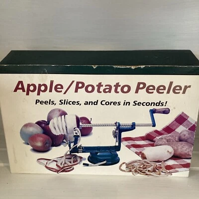 Vintage Apple Potato Peeler Model A505G Vacuum Grip Base Deluxe Cast Iron - Image 1 of 4