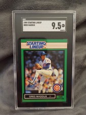 1989 GREG MADDUX RAREST ROOKIE SGC 9.5 POP 1 ☆ STARTING LINEUP SLU RC ☆ CENTERED