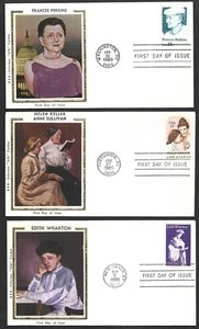 US, Colorano Silk, FDC, 1980, Perkins, Keller, Wharton - Picture 1 of 1