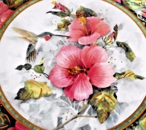 Imperial Hummingbird Franklin Mint Erbstück Porzellan Teller Limited Edition - Bild 1 von 5