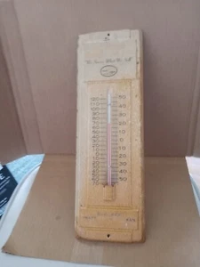 Vintage Metal Wall Thermometer Advertising 14 1/4 by 4 1/2 - Picture 1 of 6