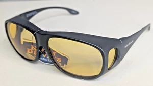 Night Drivers Over Glasses Oval Yellow Side Lens Polycarbonate L - Picture 1 of 11
