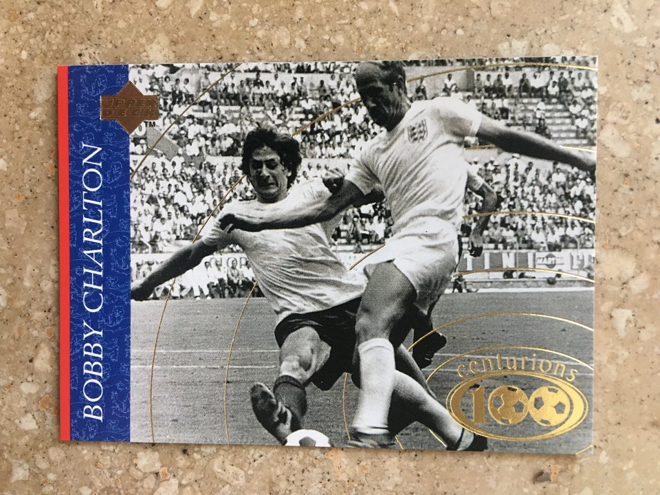 Tarjeta de fútbol 1997 Upper Deck England - Sir Bobby Charlton Centurions como nueva  Foto 1 de 1