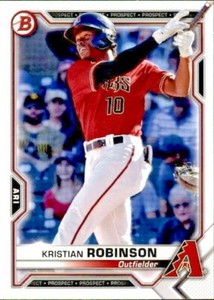 2021 BOWMAN PROSPECT BASE PAPER BP-136 KRISTIAN ROBINSON ARIZONA DIAMONDBACKS