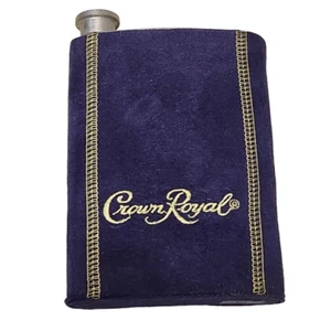 Crown Royal stainless steel flask with purple cover 8oz - Picture 1 of 6