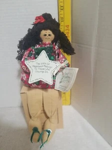 Enesco Li'l Gabbers Rag Doll 1997 Teddy B’S Creation Tag The Gift of Happiness - Picture 1 of 9