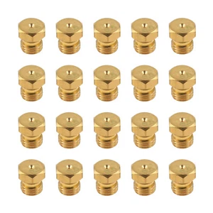 20 x kit conversione ugello getto in ottone griglia propano orifizio M6x0,75 mm/0,5 mm - Foto 1 di 7