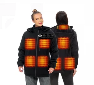 Heated Jacket for Women, ARRIS Electric Heating Warm Coat 7.4V Battery - Picture 1 of 7