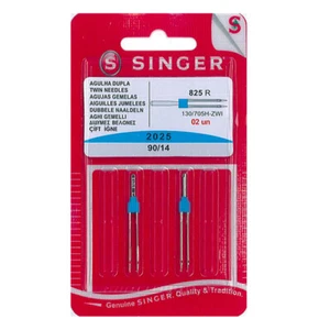Singer Twin Universal 3mm 90/14 Sewing Machine Needles - Picture 1 of 1