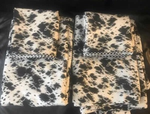 Vtg 80s Atelier Martex Perry Ellis Night range Curtain Panels/Valances - Picture 1 of 5