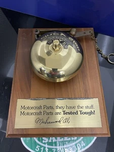 Vintage Muhammad Ali Motorcraft Parts Promo Boxing Bell Wall Plaque Advertising - Picture 1 of 1