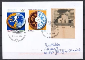 SELLOS DE MADERA € 2,80 ITALIA EN CARTA 20.05.2009 A HOLANDA Sr265 - Imagen 1 de 2