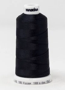 Madeira Classic Rayon 40, #1241 OBSIDIAN 1000m Embroidery Thread - Imagen 1 de 1