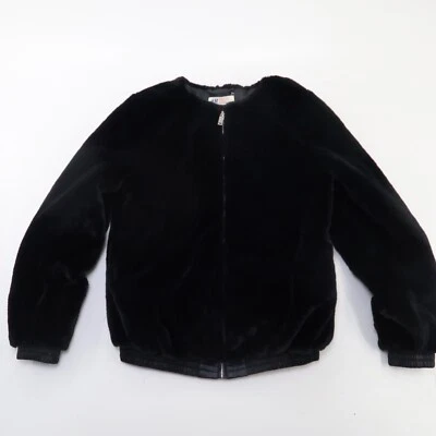 Abrigo H&M Dividido Negro Imitación Piel Juvenil L 12-13Y Cremallera Chaqueta Súper Suave Adolescente Foto 1 de 4