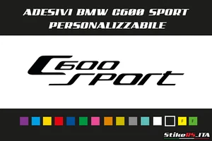 Adesivo in Vinile: Logo Bmw C600 Sport 2pz COLORI E DIMENSIONI A SCELTA - Foto 1 di 1