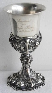 Silberpokal, 13 Lot. 2. Hälfte 19. Jh.,Gewicht-152 gr., H-17,5 cm - Bild 1 von 8