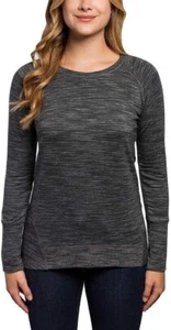 Champion Women's Long Sleeve Tee, MID-CHARCOAL, Small - Picture 1 of 7