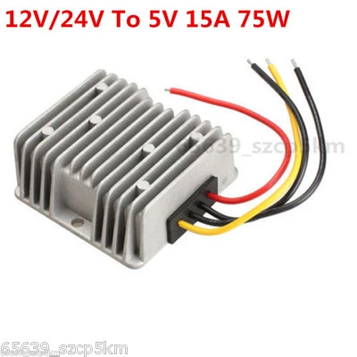 Voltage STEP-DOWN BUCK Power DC Converter Step Down Regulator 12V/24V To 5V 15A - Image 1 of 3