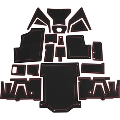 Kit de alfombrillas Moramoto para Polaris RZR S 900/1000/Turbo - Negro/Rojo 100BST-119CM-0121 Foto 1 de 3
