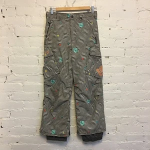 Burton Jungen Cargo Schneehose schwarz-weiß kariert Space Invaders Print 10/12 - Bild 1 von 8