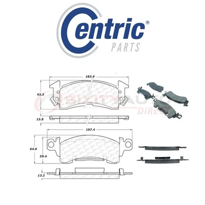Centric Posi Quiet Disc Brake Pads w Shims for 1985 GMC K2500 4.3L V6 - gn Foto 1 de 4