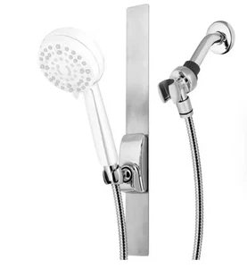 Waterpik 18 in. Magnetic Shower Slide Strip Accessory Kit in Brushed Nickel - Picture 1 of 5
