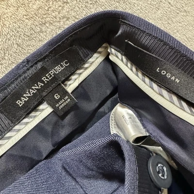 Banana Republic Logan 女式 6 码蓝色可水洗长裤 — 第 1/4 张图片