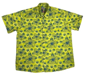 Dixxon Flannel Co. Maui Waui Hibiscus Green Short Sleeve Shirt 3XL - Picture 1 of 18
