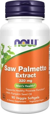 NOW Foods Supplements, Extracto de Saw Palmetto 320 mg con Aceite de Semilla de Calabaza,...  Foto 1 de 4