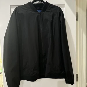 Apt 9 Bomber Black Rain Jacket Men’s Size XL Extra Large Brand New Without Tags - Picture 1 of 3