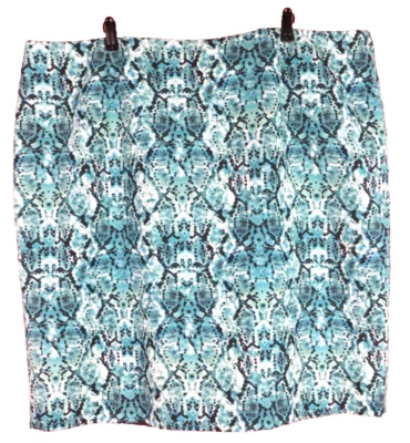 SK10948- LIZ CLAIRBORNE Mujer Lápiz Falda Recta Animal Serpiente Multi Talla 24W Foto 1 de 4