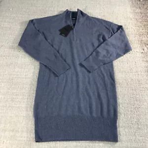 New Naadam Sweater Womens 2XS XXS Recycled Cashmere Quarter Zip Dress - Picture 1 of 11