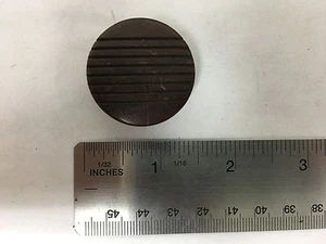 Vintage Wooden Round Knurled Knob  - Picture 1 of 4