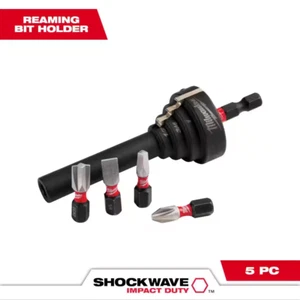 Shockwave Impact Duty Conduit Reaming Bit Holder | Milwaukee Reamer Tools Dual - Picture 1 of 12