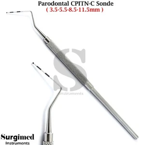 Zahnarzt Parodontale Sonde CPITN Messsonde Zahntiefen Diagnostik Zahnsonde - Bild 1 von 3