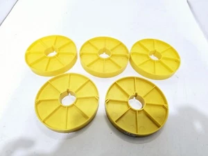5 - 16mm Film Core 4" Diameter Yellow Lot Of 5 - Picture 1 of 4