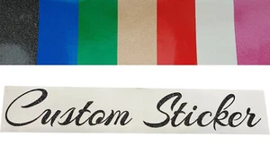 GLITTER SPARKLE Custom Text Font Wording Personalised Sticker Decal fonts 51-60 - Picture 1 of 16