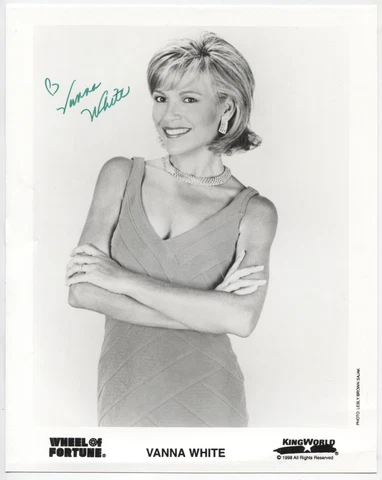 Vanna White Wheel of Fortune Autographed 8"x10" Promo Photo w/COA WWE3-38 Cover