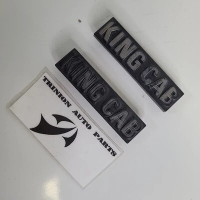 1996 Nissan 720 Pickup King Cab Emblem Logo Badge Set of 2 OEM - Image 1 of 4