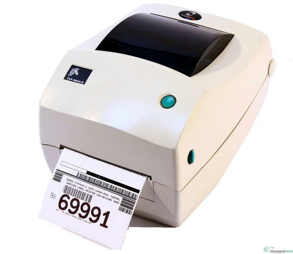 Zebra TLP3844-Z 384Z-10400-0001 Thermal Barcode Label Printer USB Network 300DPI - Image 1 of 2