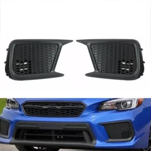 2PC Front Bumper Outer Grille Fog Light Cover Frame For Subaru WRX STI 2018 2019 - Picture 1 of 8