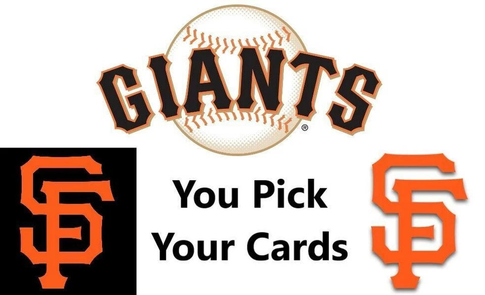 You Pick Your Cards - San Francisco Giants Team - Baseball Card Selection - Image 1 of 1