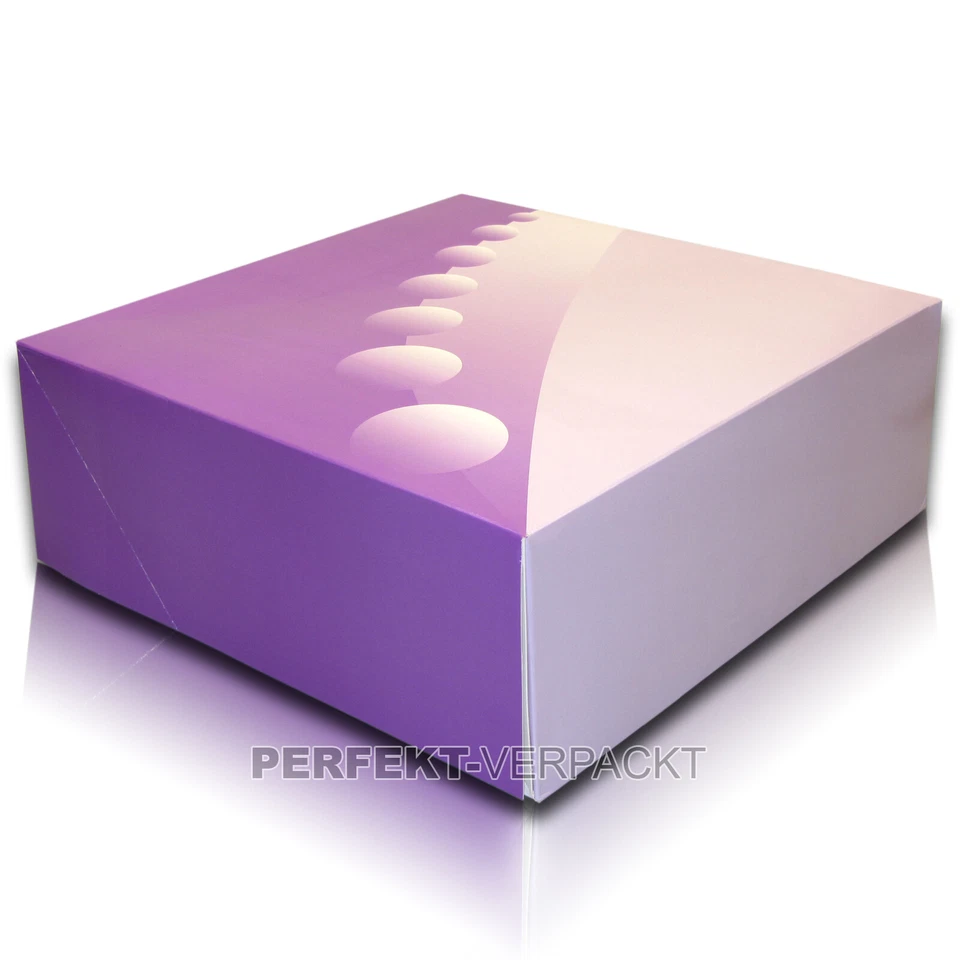 60 Tortenkartons 32x32x11 flieder Tortenkarton Tortenschachteln Tortenschachtel - Bild 1 von 1