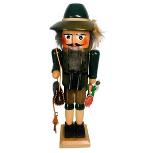 Steinbach Nussknacker Vogeljäger 15" mit Fernglas Enten Tasche mit Etikett S 706 - Bild 1 von 18