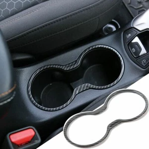 Front Water Cup Holder Cover Trim Decoration Frame For Jeep Compass 2017+ Carbon - Bild 1 von 8