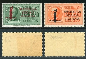 1944 REPUBBLICA SOCIALE ITALIANA RSI ESPRESS TIRATURA DI GENOVA MNH POS 29/34 - Foto 1 di 2