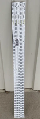 LOT OF 10 NEW Rubbermaid WHITE Twin Track 47.5 Upright FG4B8800WHT - Image 1 of 4