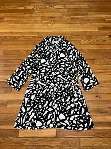 Chico's Travelers Women's Size 1 US Medium Slinky Knit Button Front Shirt Dress - Picture 1 of 3