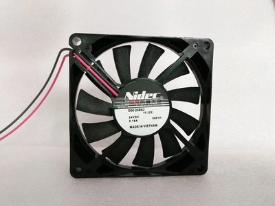 Nidec D08-24BS2 Server Square Fan DC 24V 0.12A 80x80x25mm 3wire 3-Pin - Image 1 of 3